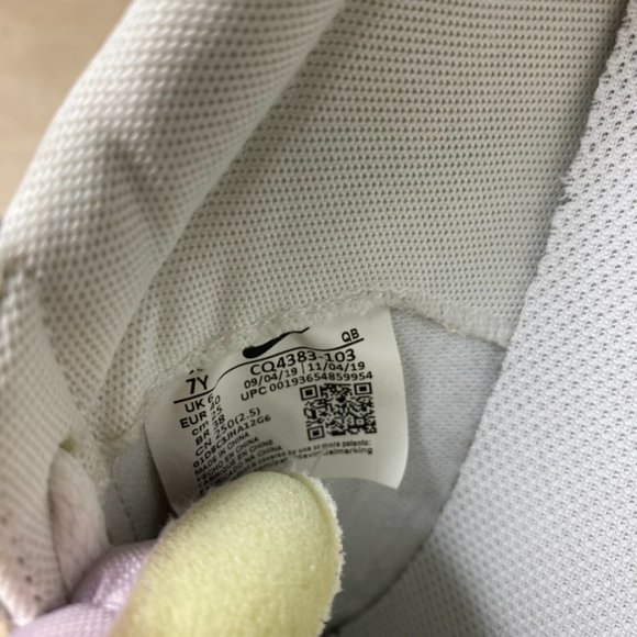 Nike Drop Type Premium GS Size 7Y/ W8.5 White Iced Lilac Shoes NEW CQ4383-103 - Picture 6 of 6